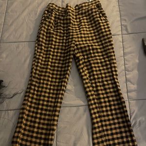 Salty blonde and 12th tribe collab pants brown checker size medium